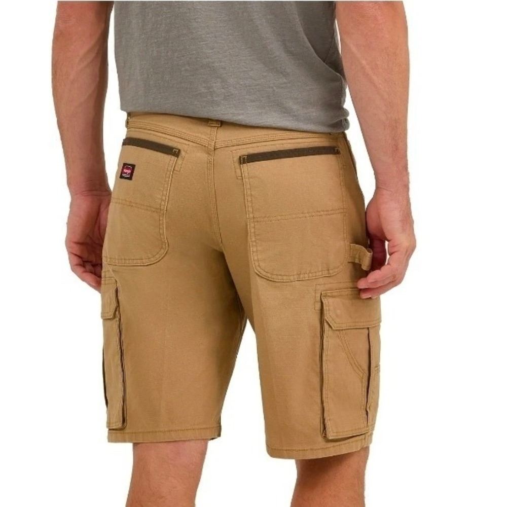 Wrangler Cargo Work Shorts Ripstop Size 32 Utility Pockets Reinforced Carpenter - Picture 3 of 10